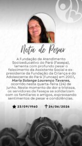 Nota de pesar maria solange tavares (fasepa)